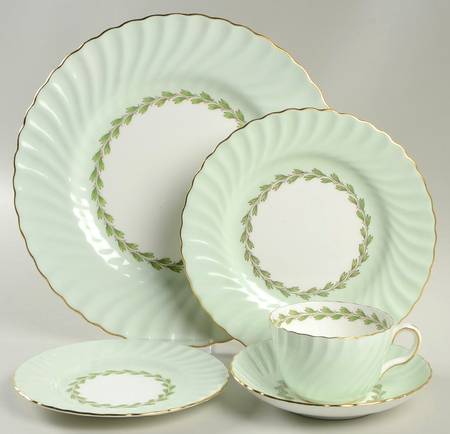 Cheviot Green 5 Piece Place Setting