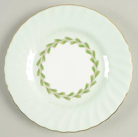 Cheviot Green Bread & Butter Plate by Minton