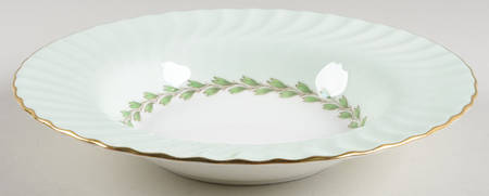 Cheviot Green Large Rim Soup Bowl