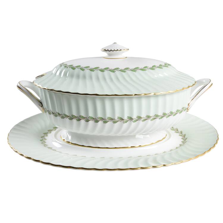 Cheviot Green Tureen & Lid w/Underplate