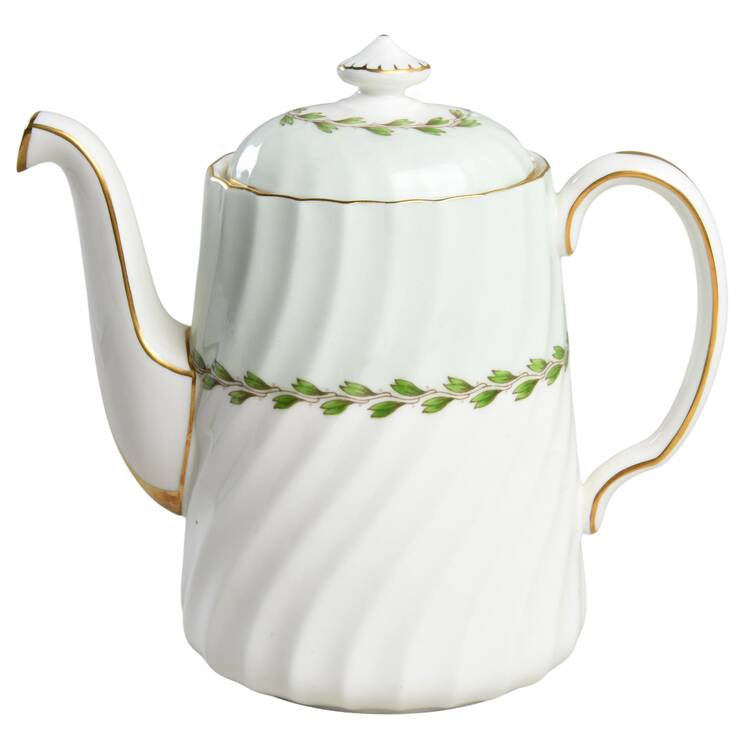 Cheviot Green Small Coffee Pot & Lid