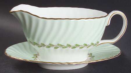 Cheviot Green Gravy Boat & Underplate