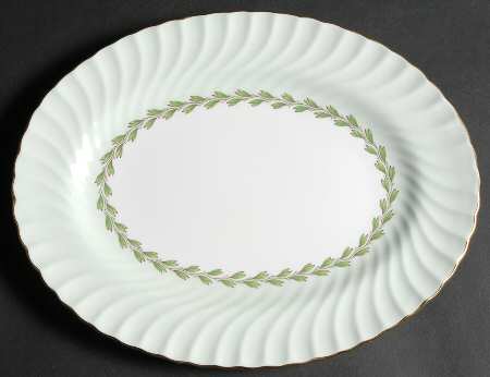 Cheviot Green 12" Oval Serving Platter