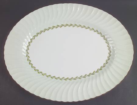 Cheviot Green 17" Oval Serving Platter