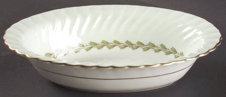 Cheviot Green 10" Oval Vegetable Bowl