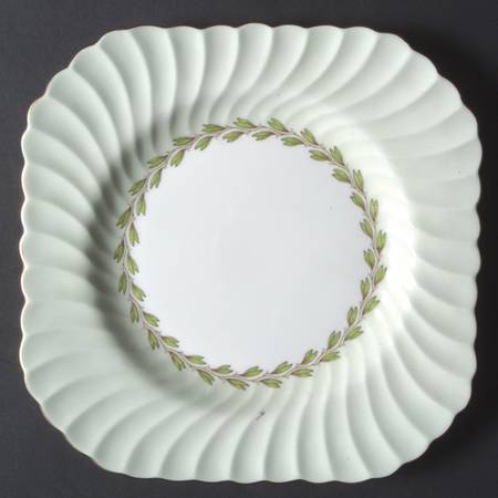Cheviot Green Square Luncheon Plate