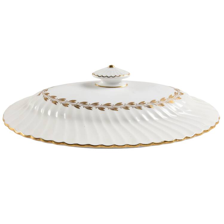 Cheviot Gold Lid for Oval Vegetable