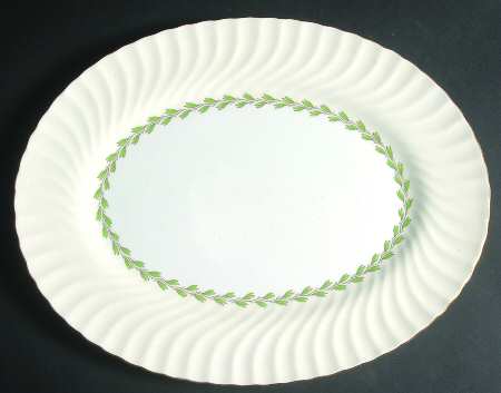 Cheviot Ivory 15" Oval Serving Platter