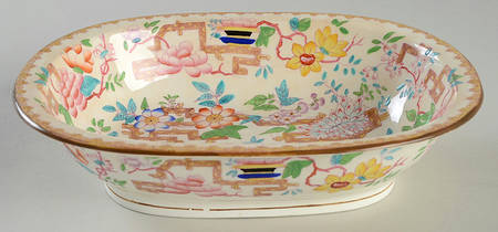 Chinese Tree (Smooth) 8" Oval Vegetable Bowl