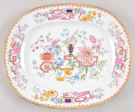 Chinese Tree (Smooth) 14" Oval Serving Platter
