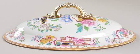 Chinese Tree (Smooth) Lid for Oval Vegetable