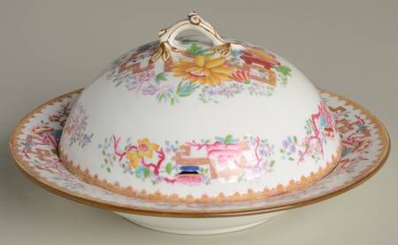 Chinese Tree (Smooth) Muffin Dish & Lid