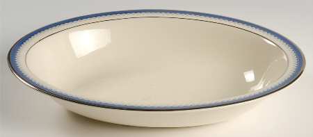 Clifton (Platinum Trim) 10" Oval Vegetable Bowl