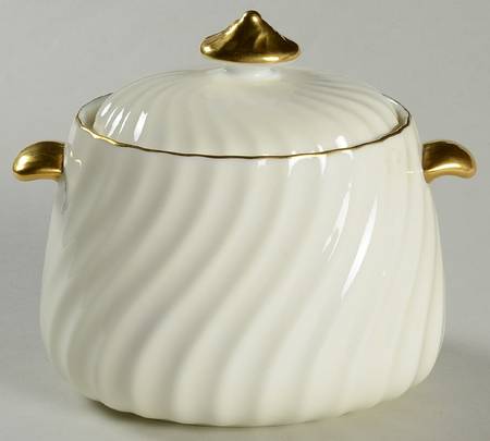 Clifton (Gold Trim) Sugar Bowl & Lid