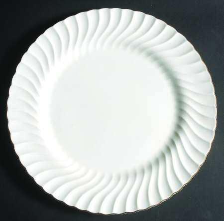Clifton (Gold Trim) 13" Chop Plate (Round Platter)