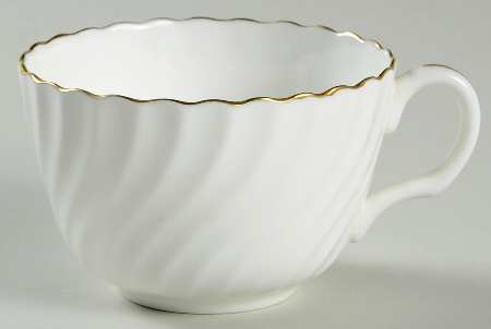 Clifton (Gold Trim) Flat Cup