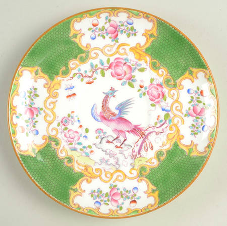 Cockatrice Green (Smooth, Globe Backstmp) Saucer for Oversized Cup