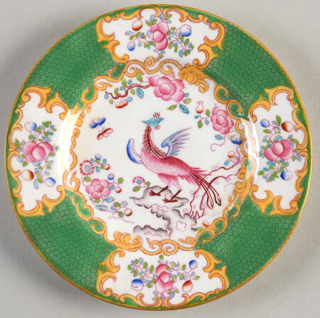 Cockatrice Green (Smooth, Globe Backstmp) Bread & Butter Plate