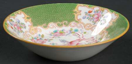 Cockatrice Green (Smooth, Globe Backstmp) Fruit/Dessert (Sauce) Bowl