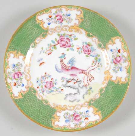 Cockatrice Green (Smooth, Globe Backstmp) Bread & Butter Plate