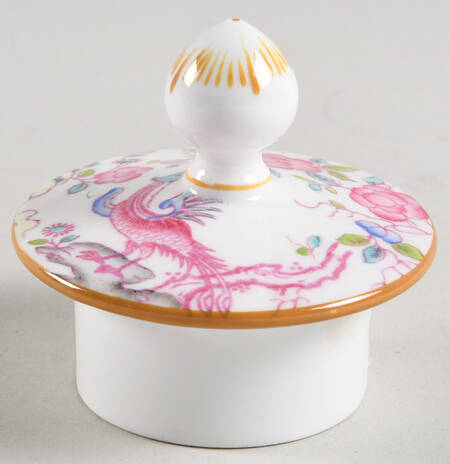 Cockatrice Pink (Smooth, Wreath Backstamp) Lid for Individual Coffee Pot