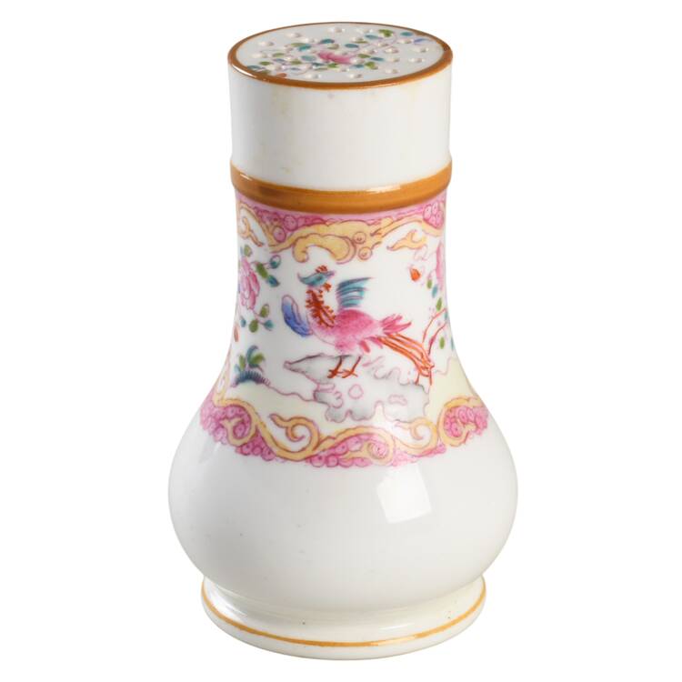 Cockatrice Pink (Smooth, Wreath Backstamp) Pepper Shaker