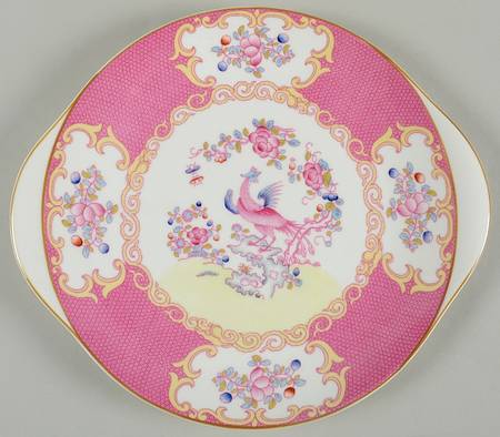 Cockatrice Pink (Smooth, Wreath Backstamp) 13" Chop Plate (Round Platter)