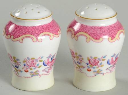 Cockatrice Pink (Smooth, Wreath Backstamp) Salt & Pepper Set