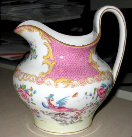 Cockatrice Pink (Smooth, Wreath Backstamp) Creamer