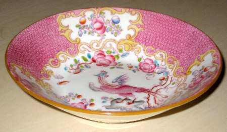 Cockatrice Pink (Smooth, Wreath Backstamp) Fruit/Dessert (Sauce) Bowl