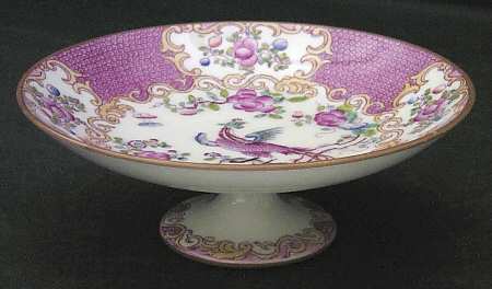 Cockatrice Pink (Smooth, Wreath Backstamp) Compote