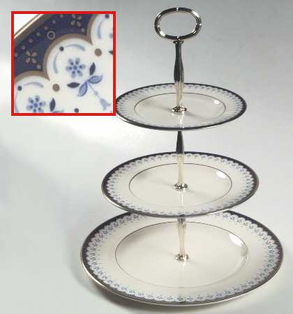 Consort 13 7/8"-14 1/4" 3-Tiered Serving Tray(DP,SP,BB) HC