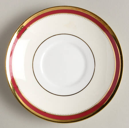 Crimson Ivory Saucer