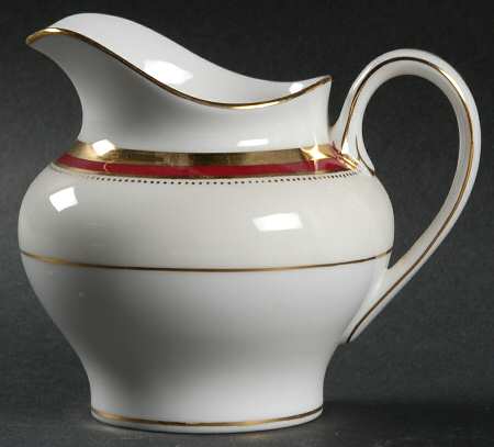 Crimson Ivory Creamer