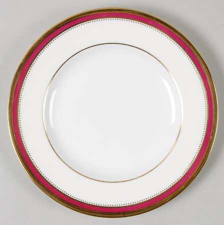 Crimson Ivory Bread & Butter Plate by Minton