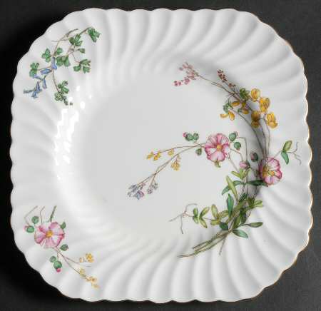 Dainty Sprays Square Salad Plate