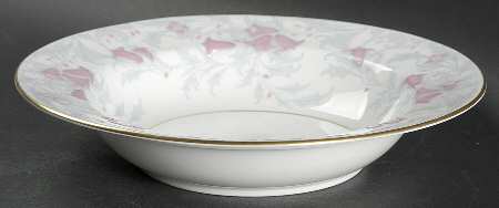 Debutante Gray Rim Soup Bowl by Minton