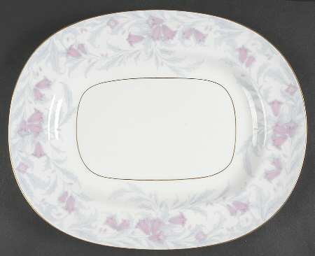 Debutante Gray 13" Oval Serving Platter