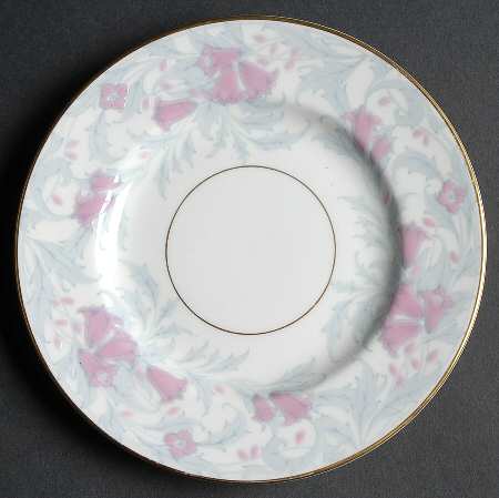Debutante Gray Bread & Butter Plate