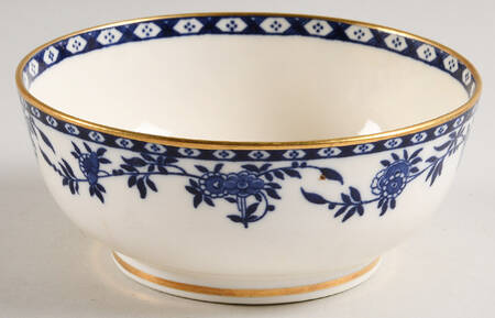 Delft Blue (Gold Trim) Coupe Cereal Bowl