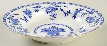 Delft Blue (Gold Trim) Rim Soup Bowl