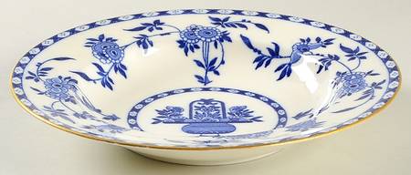 Delft Blue (Gold Trim) Rim Soup Bowl