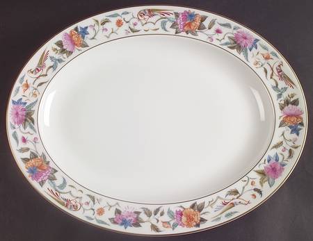 Donovan Bird 13" Oval Serving Platter
