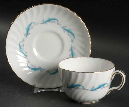 Downing Flat Cup & Saucer Set by Minton