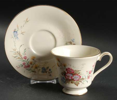 Duet Footed Cup & Saucer Set by Minton