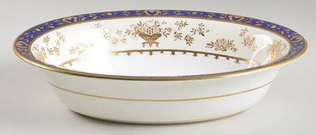 Dynasty Cobalt 10" Oval Vegetable Bowl