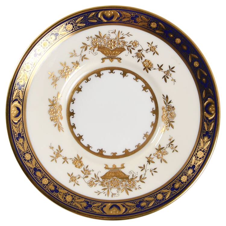 Dynasty Cobalt Saucer for Flat Demitasse Cup