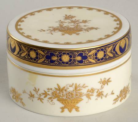 Dynasty Cobalt 3" Round Box & Lid