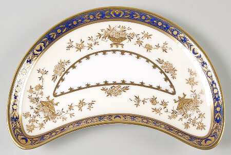 Dynasty Cobalt Crescent Salad Plate