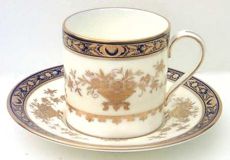 Dynasty Cobalt Flat Demitasse Cup & Saucer Set